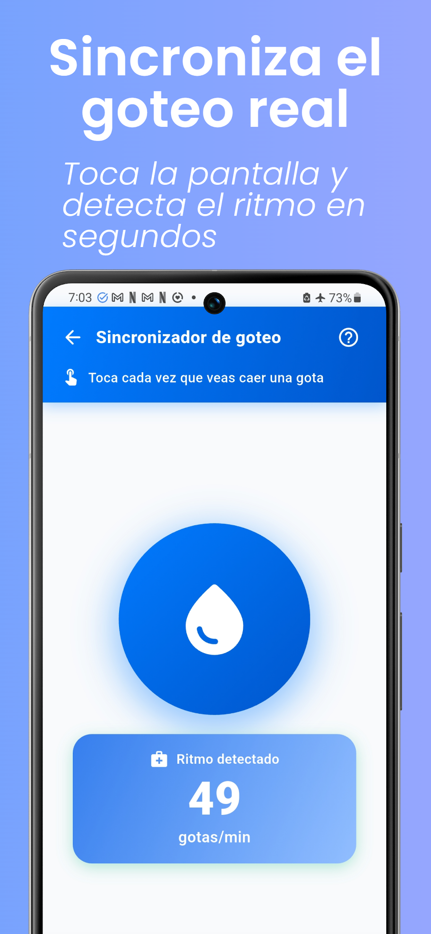 Goterum - sincronizador de goteo real